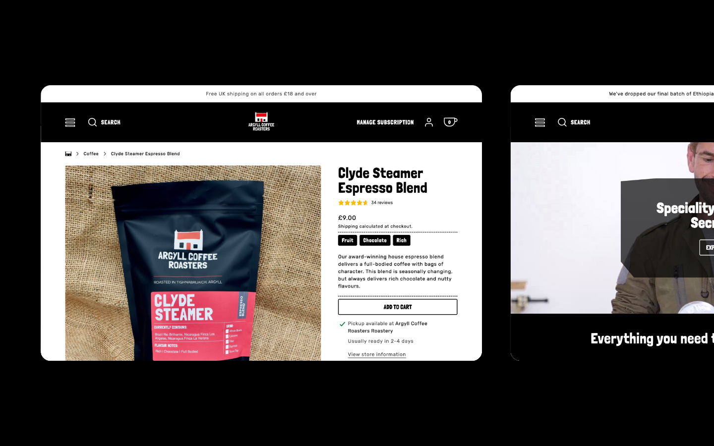 Argyll Coffee Roasters - Case Study Image 1